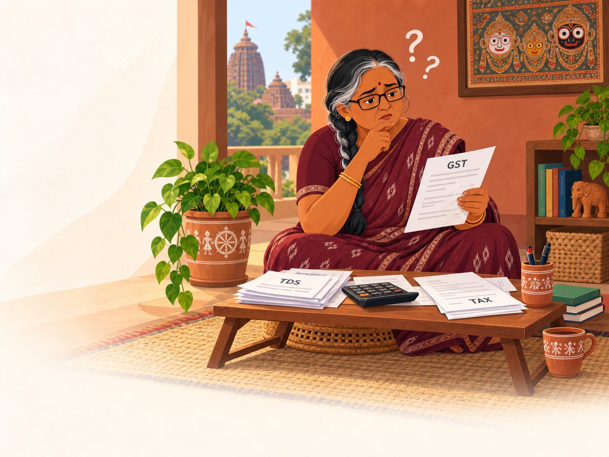GST and TDS confusion in a Bhubaneswar reading corner